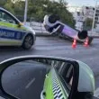Автомобил е по таван в Пловдив! СНИМКА
