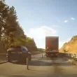 Заснеха джип в опасно изпреварване на пътя Ботевград - Мездра ВИДЕО