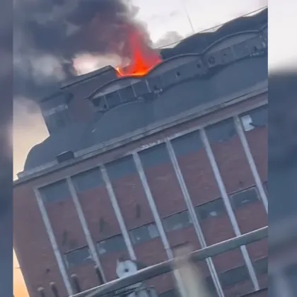 Пожар избухна в ТЕЦ "Брикел" в Гълъбово ВИДЕО
