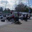 Автомобил и мотор се удариха край &bdquo;Централен пазар" във Велико Търново
