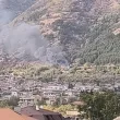 Дим се издига над Карлово ВИДЕО