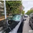 Клон помля движещо се БМВ на булевард в Пловдив СНИМКИ