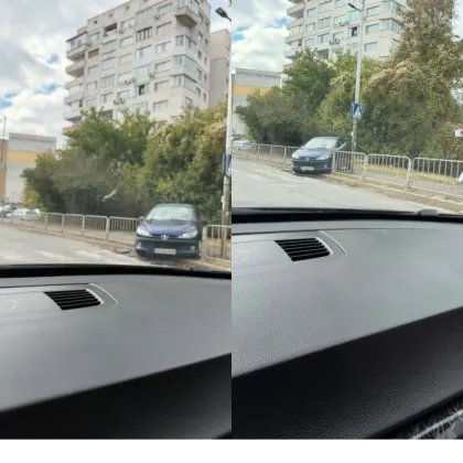 &bdquo;Дрифтове, мифтове" и митология: Мрежата взривена от кадри на кола, блокирала тротоар в &bdquo;Дружба"