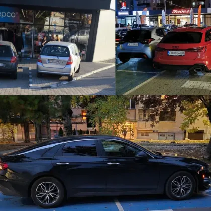 Майстори на паркирането: От червено Audi върху пешеходна до &bdquo;драйв-ин" пред витрината СНИМКИ