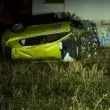 Такси изхвърча от мост в София и се преобърна край жилищни блокове СНИМКИ