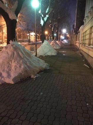 Не става само с мрънкате! Вижте как швейцарците почистиха тротоара пред посолството си в България! СНИМКА