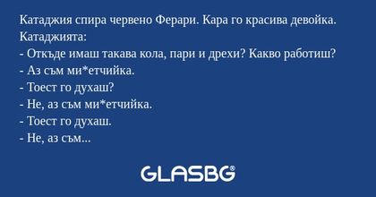 Катаджия спира червено Ферари...