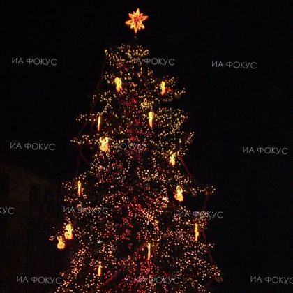 Плевен: 33-годишен мъж е задържан, докато е свалял украсата на общинската елха на пл. 