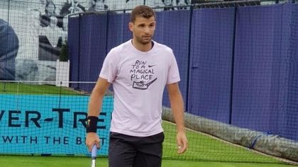 Григор Димитров тренира с Кевин Андерсън