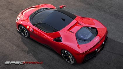 Ferrari SF90 Stradale: хибриден автомобил с ДВГ и три електродвигателя