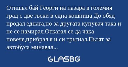 Отишьл бай Георги на паэара в големия...