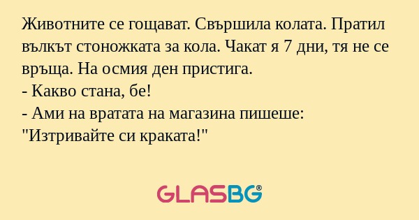 Животните се гощават. Свършила...