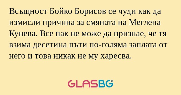 Всъщност Бойко Борисов се чуди...