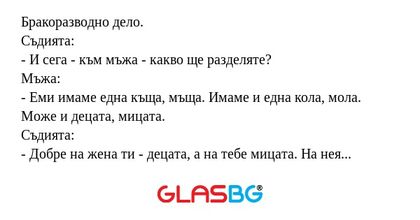 Бракоразводно дело. Съдията...