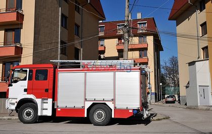 Пламна комин на общинските жилища