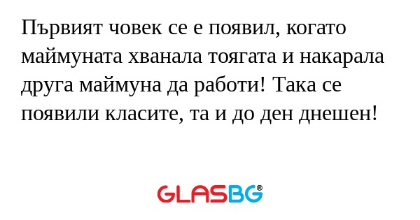 Първият човек се е появил, когато...
