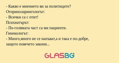Какво е мнението ви за политиците...