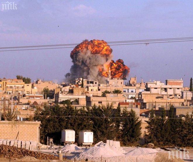 Склад за боеприпаси експлодира в Дамаск