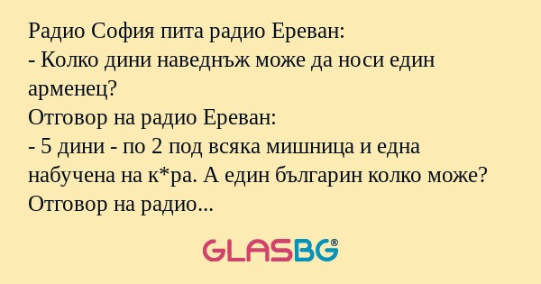Радио София пита радио Ереван...