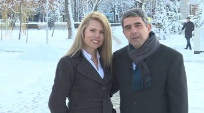 Деси Банова и Плевнелиев за първи път заедно официално пред камерите (Видео)