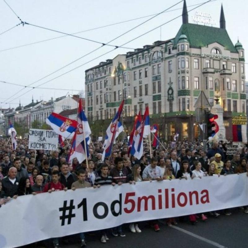„Телма“ (Македония): Започна антиправителствения протест в Белград