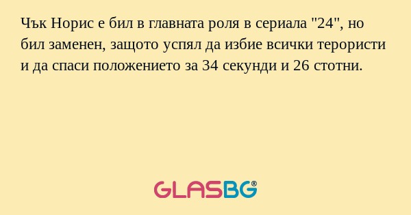 Чък Норис е бил в главната роля...