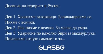 Дневник на терорист в Русия.
