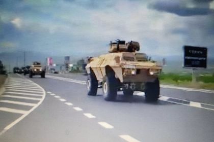 Военна техника потегли от Благоевград към София