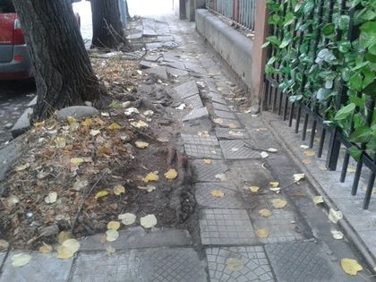 Тротоар чупи крака на ул. "Тракия"