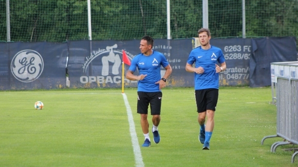 Новият нападател на Левски с първа тренировка със синия екип