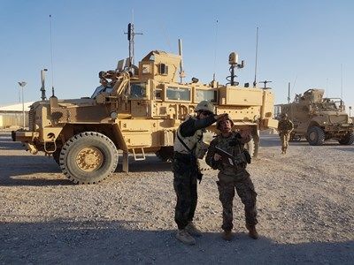 Ротата за охрана в Афганистан отработи варианти при проникване в базата