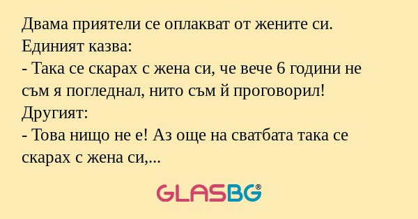 Двама приятели се оплакват от жените...