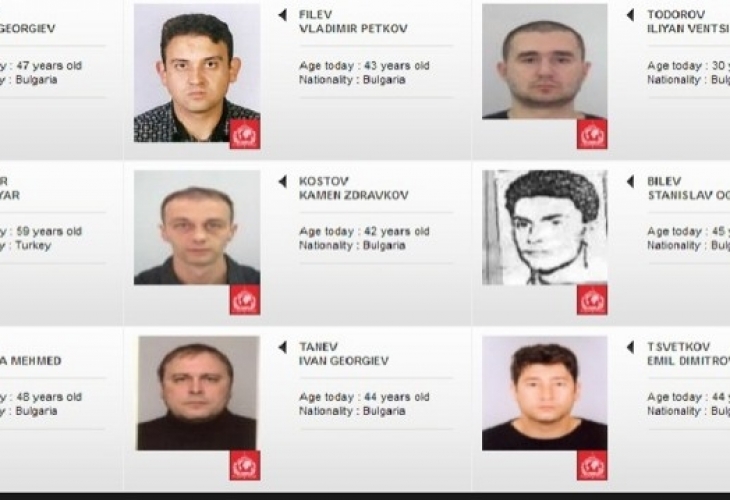 Списък: Братя Галеви, Йоско, убиецът от "Соло"... Търсим 71 бандити чрез Интерпол