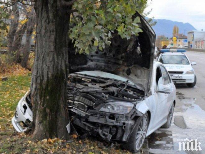 Шофьор загина на място след удар в дърво