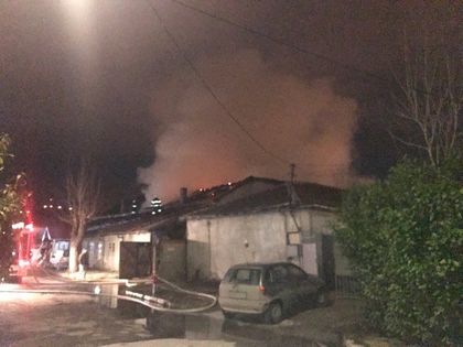 Огромен пожар в Коматево СНИМКИ и ВИДЕО