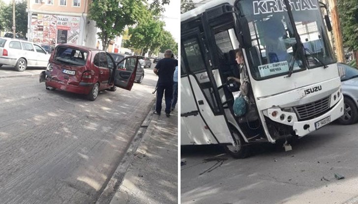 Верижна катастрофа срещу завод 
