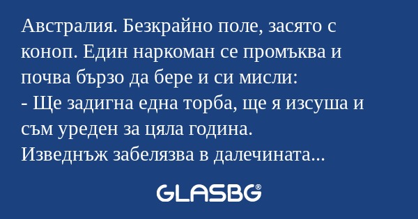 Австралия. Безкрайно поле, засято...