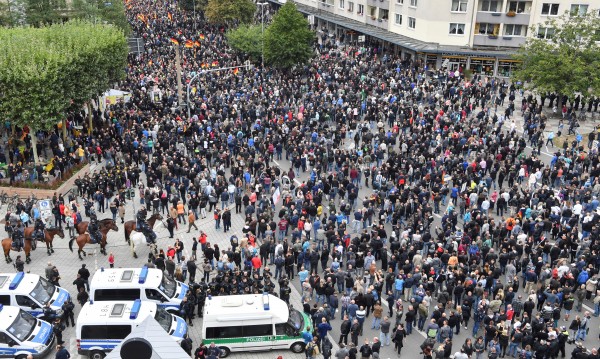 Протестни демонстрации в германския град Кемниц