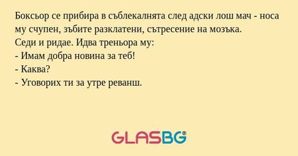 Боксьор се прибира в съблекалнята...