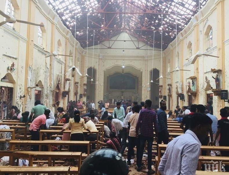 УЖАСЪТ РАСТЕ: Жертвите на терора в Шри Ланка достигнаха 129 души