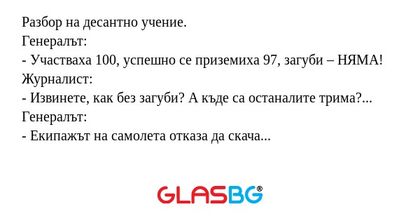 Разбор на десантно учение. Генералът...