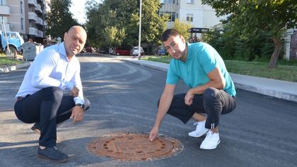 Кметът инспектира инфраструктурни обекти в „Тракия” СНИМКИ