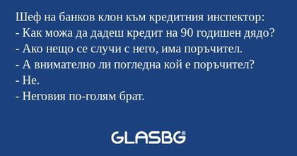 Шеф на банков клон към кредитния...