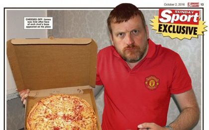 Смях в залата: Фен на Юнайтед получи пица с лика на Гуардиола