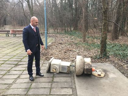 Вандали разбиха чешма в парк „Лаута“