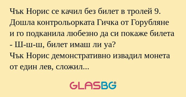 Чък Норис се качил без билет в...