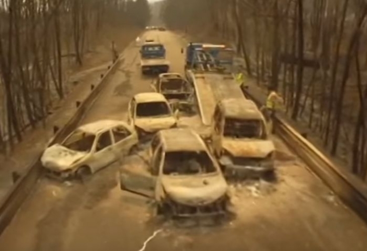Дрон улови смразяващи КАДРИ след огнения апокалипсис в Португалия (ВИДЕО)