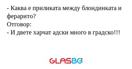 Каква е приликата между блондинката...