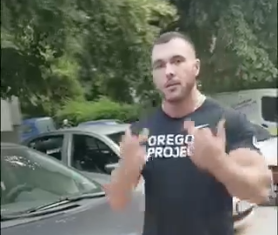 Мутра заплаши жена с бокс и ММА и размха средни пръсти: "Щот' на Бокс ходА, на ММА ходА..." ВИДЕО