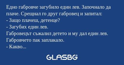 Едно габровче загубило един лев...